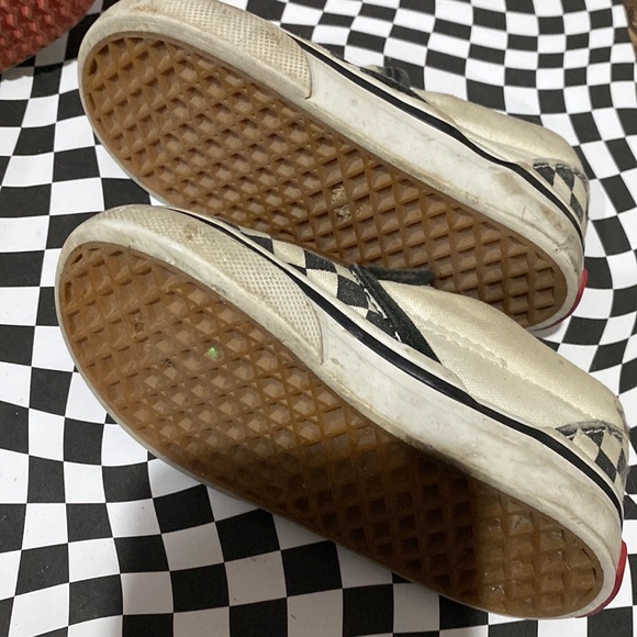 Vans slip ons used toddler size 5 Black and White Checkers - Picture 7 of 7